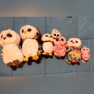 lot of 7 ty owls